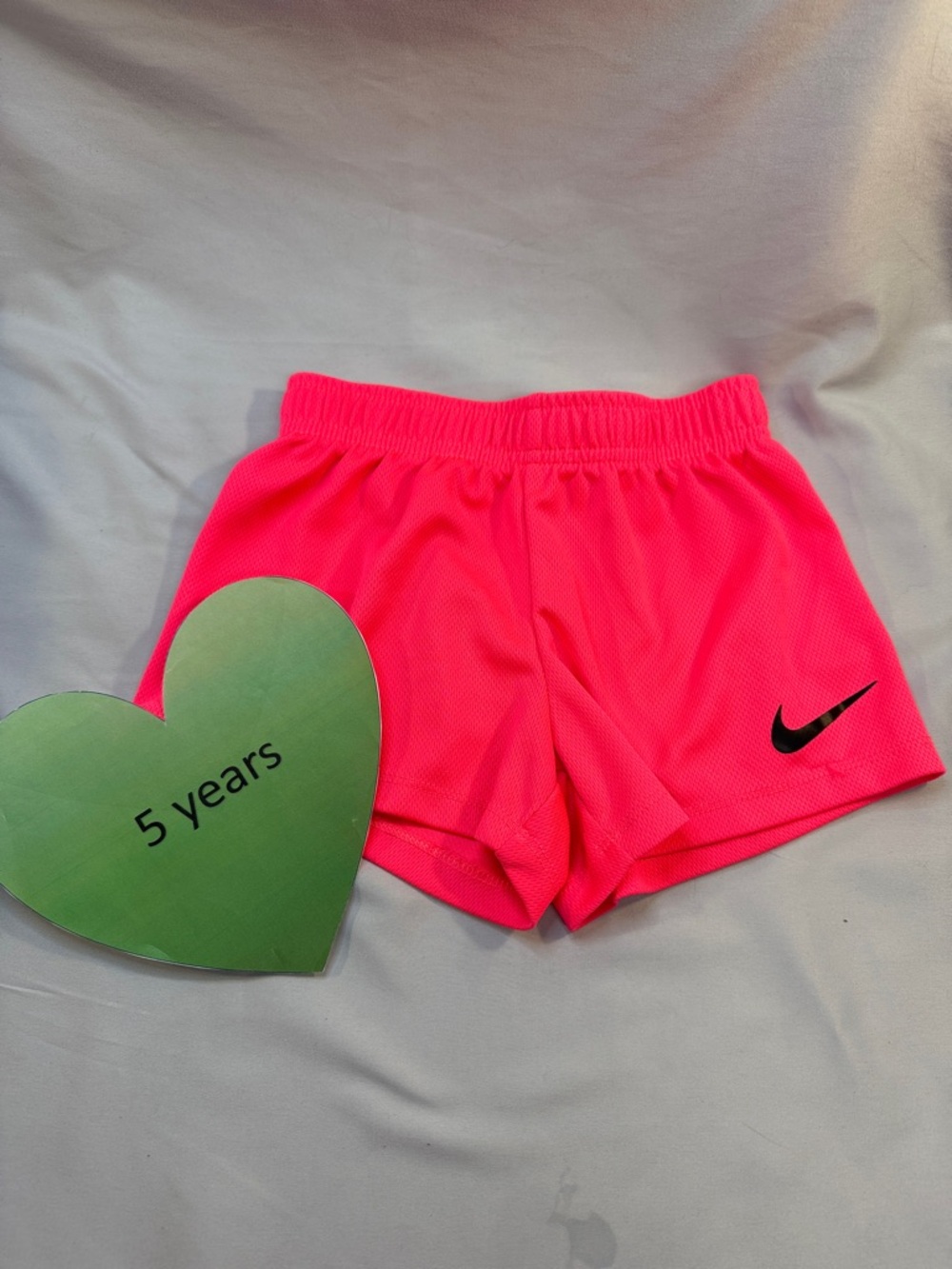 Nike LIKE NEW Girls' Hot Pink Athletic Shorts with Black Swoosh